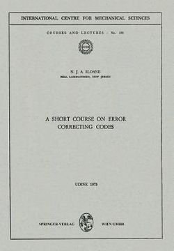 portada a short course on error correcting codes (in English)