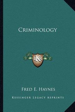 portada criminology (in English)