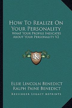 portada how to realize on your personality: what your profile indicates about your personality v2 (en Inglés)