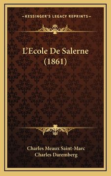 portada L'Ecole De Salerne (1861) (in French)