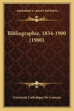 portada Bibliographie, 1834-1900 (1900) (in Italian)