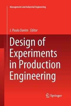 portada Design of Experiments in Production Engineering