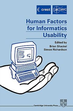 portada Human Factors for Informatics Usability [Hardcover] Shackel, b. And Richardson, s. J. (en Inglés)