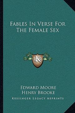 portada fables in verse for the female sex (en Inglés)