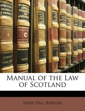 portada manual of the law of scotland (in English)