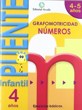 portada Puente. Números. Cuaderno de Grafomotricidad. E. I. 4 (Puente Infantil) (in Spanish)