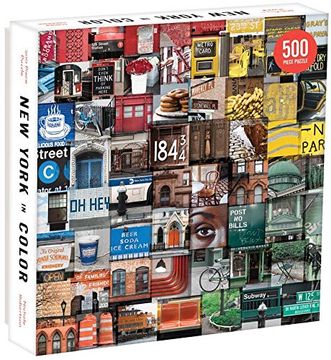 portada Galison new York City in Color 500 Piece Jigsaw Puzzle for Adults and Families, (in English)