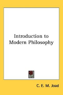 portada introduction to modern philosophy (in English)