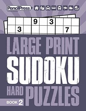 portada Large Print Hard Puzzles Book 2 (en Inglés)