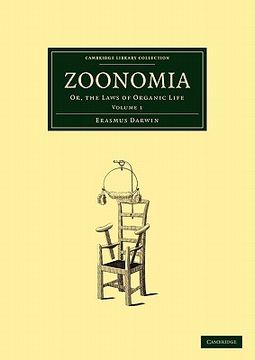portada Zoonomia: Volume 1 Paperback (Cambridge Library Collection - History of Medicine) (en Inglés)