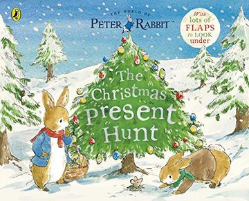 portada Peter Rabbit the Christmas Present Hunt: A Lift-The-Flap Storybook (en Inglés)