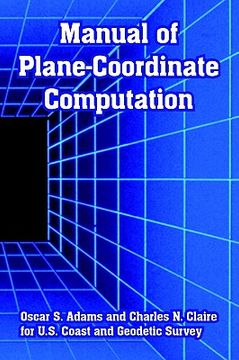 portada manual of plane-coordinate computation (in English)