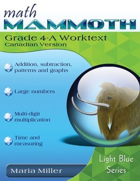 portada Math Mammoth Grade 4-A Worktext, Canadian Version (en Inglés)