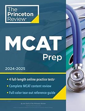 portada Princeton Review Mcat Prep, 2024-2025: 4 Practice Tests + Complete Content Coverage (Graduate School Test Preparation) (en Inglés)