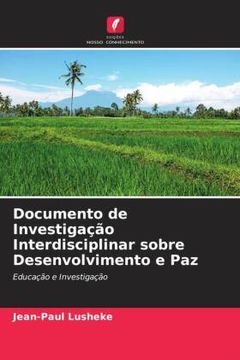 portada Documento de Investigaã â§ã â£o Interdisciplinar Sobre Desenvolvimento e paz