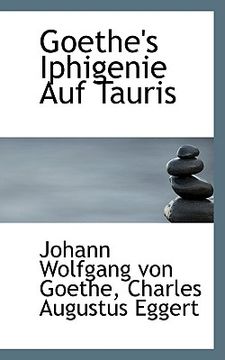 portada goethe's iphigenie auf tauris (en Inglés)