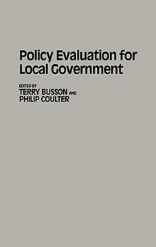 portada Policy Evaluation for Local Government (en Inglés)