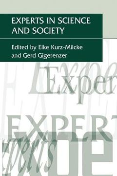 portada Experts in Science and Society (en Inglés)