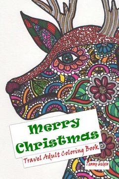 portada Merry Christmas: Travel Adult Coloring Book (en Inglés)