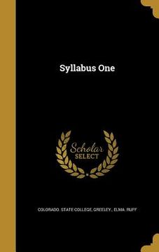 portada Syllabus One (en Inglés)