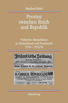 portada Provinz Zwischen Reich Und Republik (Quellen Und Darstellungen Zur Zeitgeschichte)