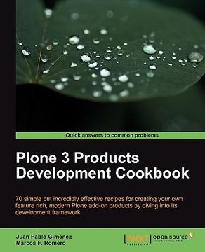 portada plone 3 products development cookbook (en Inglés)