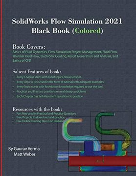 portada Solidworks Flow Simulation 2021 Black Book (Colored) (in English)