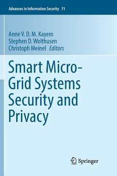 portada Smart Micro-Grid Systems Security and Privacy (in English)