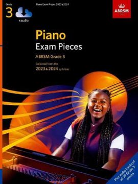 portada Piano Exam Pieces 2023 & 2024, Abrsm Grade 3, With Audio: Selected From the 2023 & 2024 Syllabus