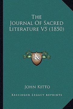 portada the journal of sacred literature v5 (1850) (en Inglés)