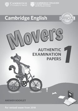 portada Cambridge English Young Learners 1 for Revised Exam From 2018 Movers Answer Booklet (Cambridge Young Learners Engli) (en Inglés)