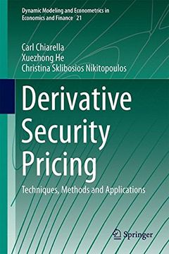 portada Derivative Security Pricing: Techniques, Methods and Applications (Dynamic Modeling and Econometrics in Economics and Finance) (en Inglés)