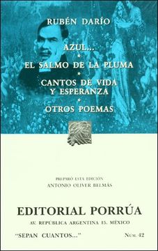 portada Title: Azul el Salmo de la Pluma Cantos de Vida y Espera (in Spanish)
