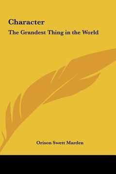 portada character: the grandest thing in the world (en Inglés)