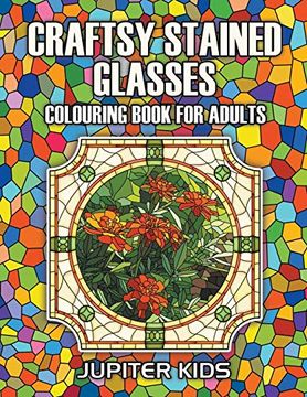 portada Craftsy Stained Glasses: Colouring Book for Adults (en Inglés)