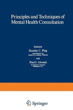 portada Principles and Techniques of Mental Health Consultation (in English)