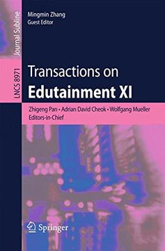 portada Transactions on Edutainment xi (Lecture Notes in Computer Science) 