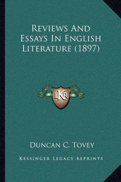 portada reviews and essays in english literature (1897) (in English)