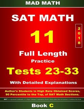 portada 2018 New SAT Math Tests 23-33 Book C (en Inglés)