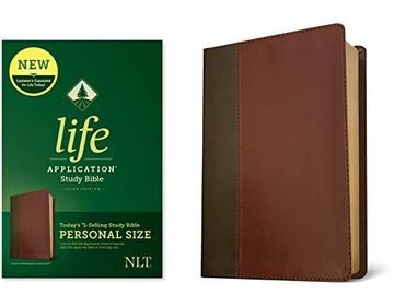 portada Nlt Life Application Study Bible, Third Edition, Brown (en Inglés)