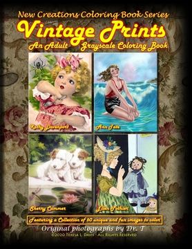 portada New Creations Coloring Book Series: Vintage Prints (in English)