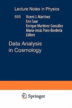 portada data analysis in cosmology (en Inglés)