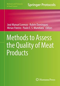 portada Methods to Assess the Quality of Meat Products (Methods and Protocols in Food Science) (en Inglés)