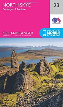 portada LR023: North Skye, Dunvegan & Portree (OS Landranger Map)