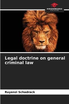 portada Legal doctrine on general criminal law (en Inglés)