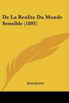 portada De La Realite Du Monde Sensible (1891) (en Francés)