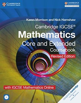 portada Cambridge Igcse Mathematics. Core and Extended Cours. Revised Edition. Per le Scuole Superiori. Con E-Book. Con Espansione Online. Con Cd-Rom (Cambridge International Igcse) 