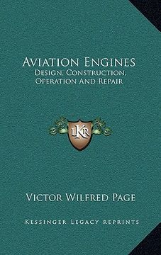 portada aviation engines: design, construction, operation and repair
