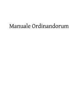 portada Manuale Ordinandorum: Or the Ordination Rite According to the Roman Pontifical (en Inglés)