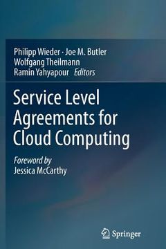 portada Service Level Agreements for Cloud Computing (en Inglés)